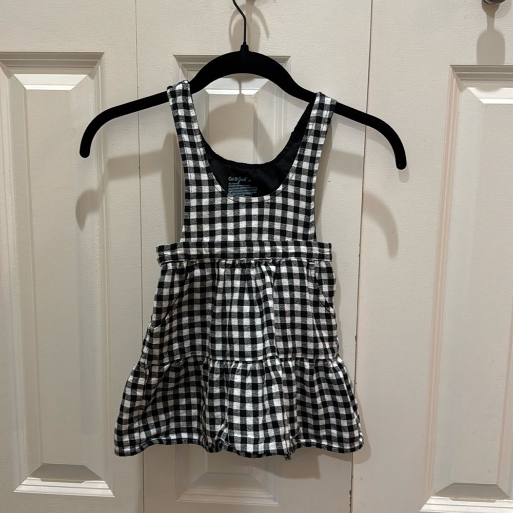 Black Checkered Jumper 2T